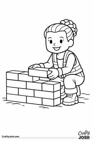 Bricklayer brick wall