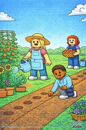 Busy garden morning Roblox