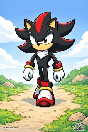 Shadow walking forwards outdoors