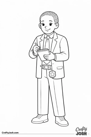 Detective style police officer notebook