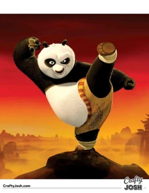 Balanced on one foot, powered by noodles and confidence.