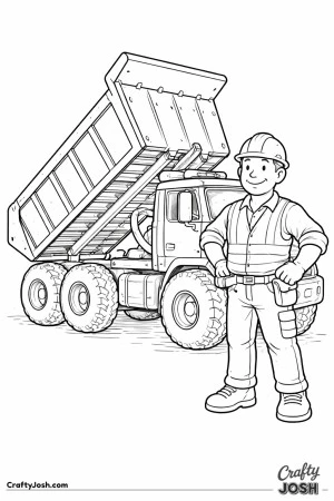 Dump truck driver raised bed