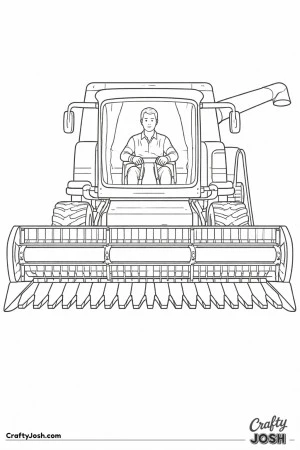 Farmer combine harvester