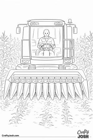 Farmer corn harvester