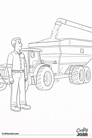 Farmer grain cart transfer