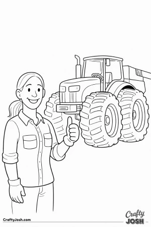 Farmer machine thumbs up