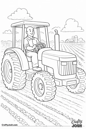 Farmer tractor drive