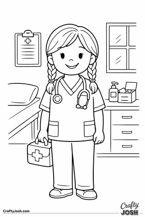 Female nurse school office