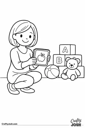 Female teacher kindergarten