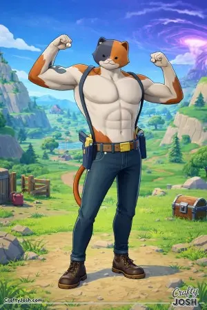 Fornite cat strong