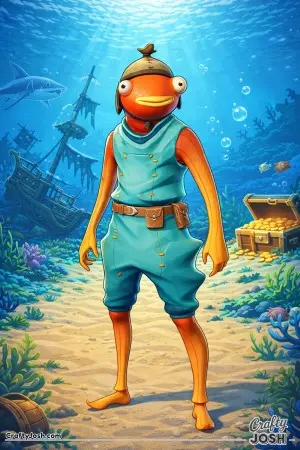 Fornite fish underwater