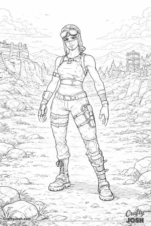 Fornite girl skin woods