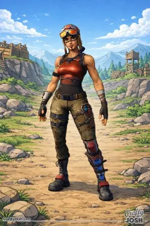 Fornite girl skin woods