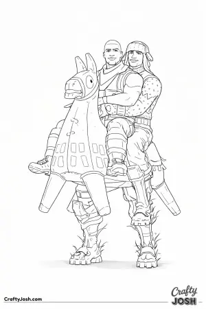 Fornite llama twomen funny