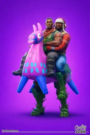 Fornite llama twomen funny