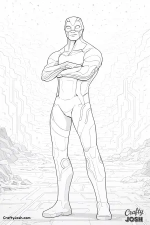 Fornite skin blue robot