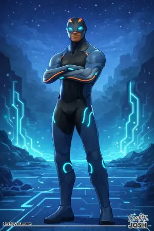Fornite skin blue robot