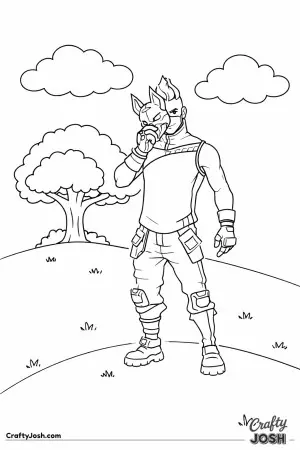 Fornite skin relax woods