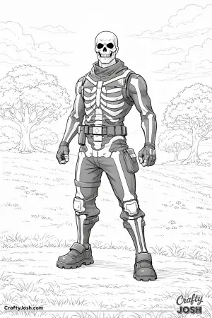 Fornite skulltrooper woods simple