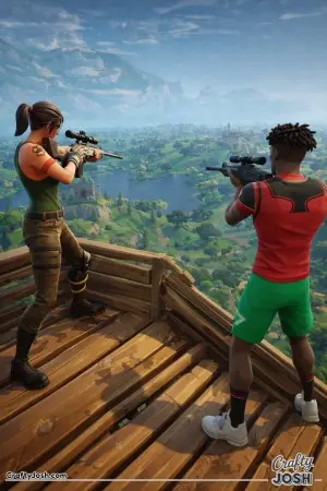 Fornite sniping woodstairs high