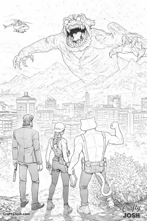 Fornite trio monster city