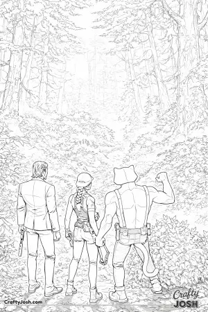 Fornite woods scary trio