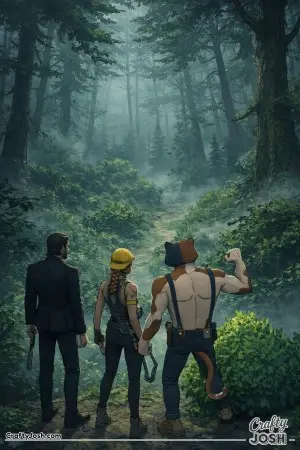 Fornite woods scary trio