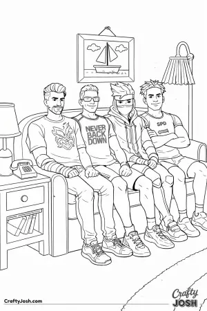 Fortnite Youtubers at the Simpsons House