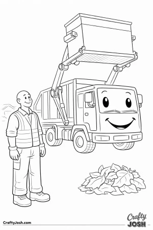 Front loader dumpster truck