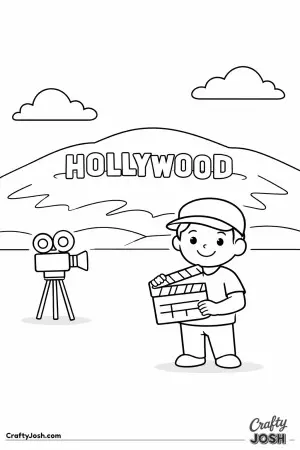 Meet Josh, a happy movie director filming beneath the famous Hollywood sign high on the hill.