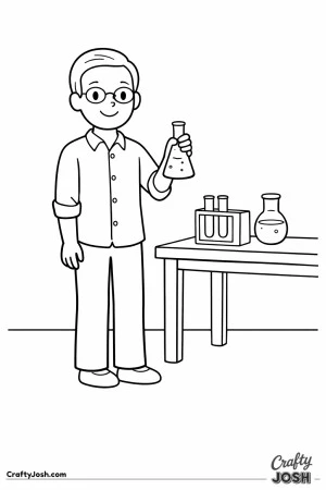 Male teacher science class