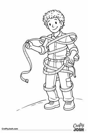 Measuring tape tangle worker