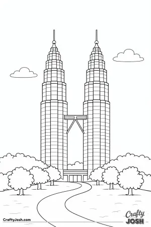 Stand in the park and look up at the tall Petronas Twin Towers as they reach into the sky together
