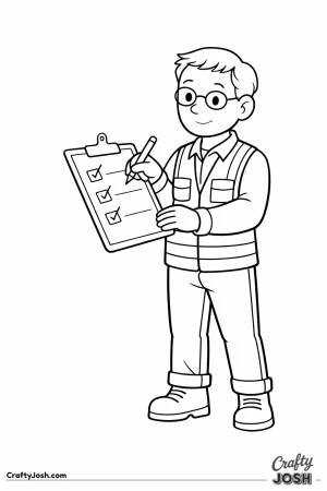 Safety inspector clipboard