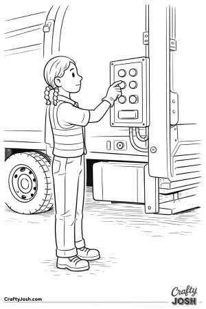 Sanitation worker control panel operator