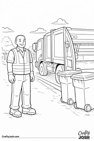 Sanitation worker neighborhood pickup