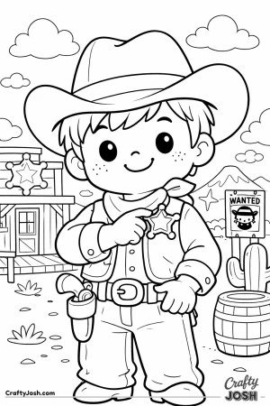 Meet a friendly sheriff who’s ready to save the day with a big smile and a shiny badge.