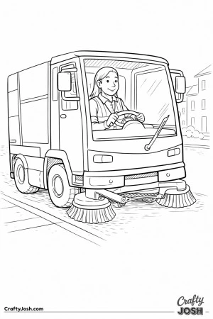 Street sweeper driver