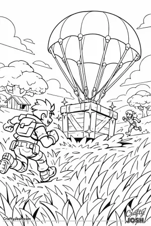 Supply drop landing moment