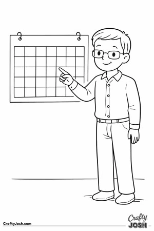 Teacher calendar wall