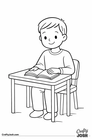 Teacher reading table