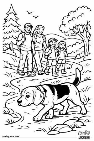 Beagle hiking nature trail