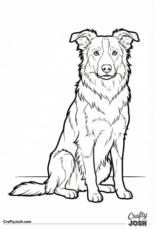 Border collie sitting