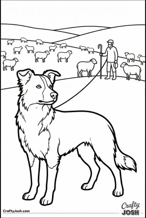 Border collie with shepherd