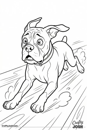 Boxer excited zoomie