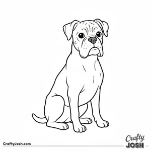 Boxer sitting adult