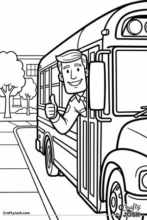 Bus driver thumbs up