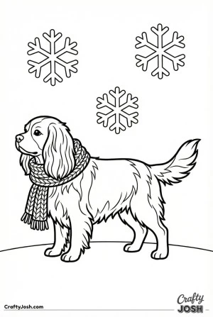 Cavalier in winter scarf