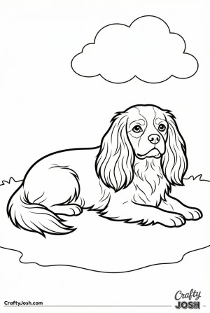 Cavalier resting calmly