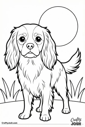 Cavalier standing in park